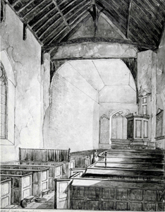 The interior looking east in 1844 by Lewis Allen [Z50/31/98]